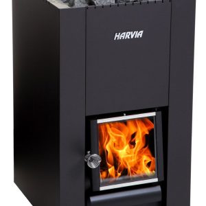 Houtkachel Harvia Linear 18 compact (incl. 2 dozen saunastenen)