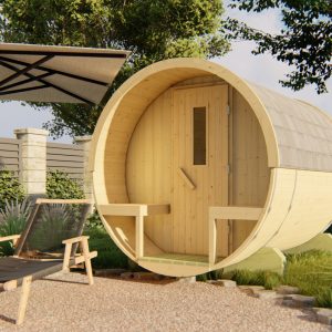 Barrelsauna Ø205 x 250 cm | 38 mm | onbehandeld vuren