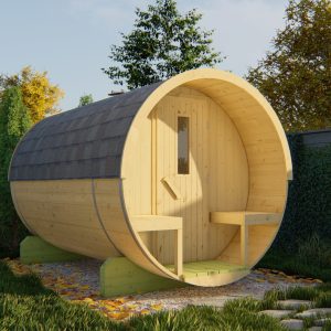 Barrelsauna Ø205 x 300 cm | 38 mm | onbehandeld vuren