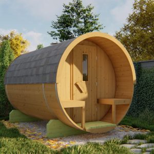 Barrelsauna Ø205 x 300 cm | 42 mm | Thermowood