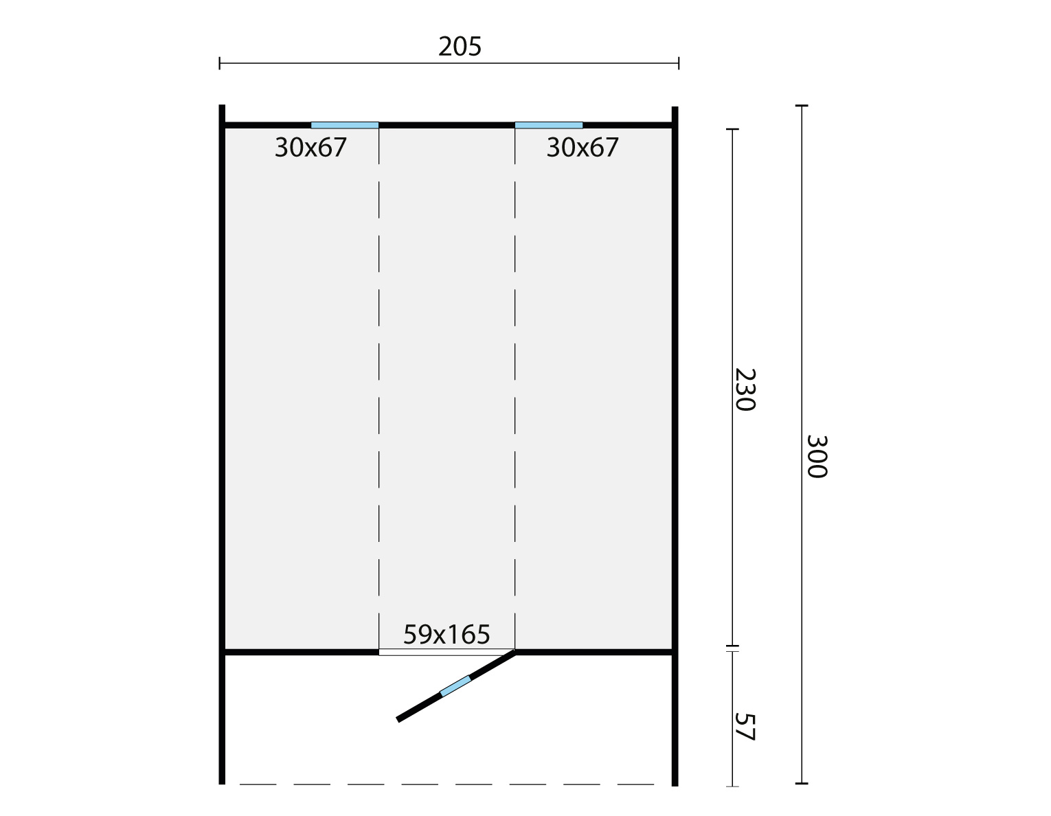 Barrelsauna Ø205 x 300 cm | 42 mm | Thermowood - Afbeelding 3